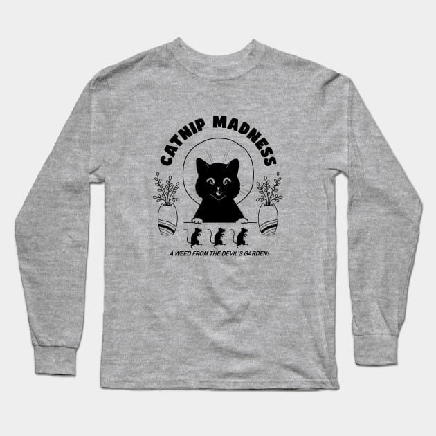 Cat and catnip Long Sleeve T-Shirt by My Happy-Design